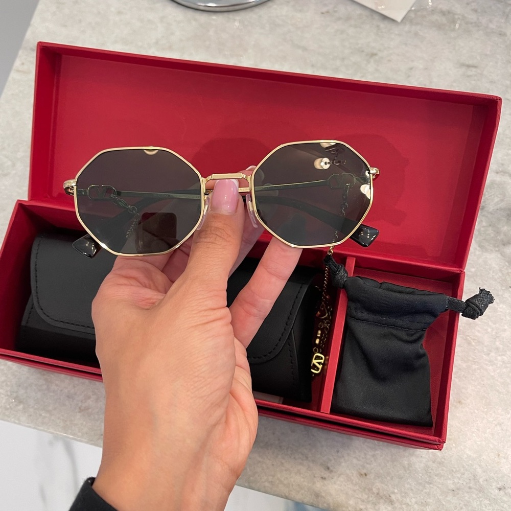 Valentino Sunglasses with Chain